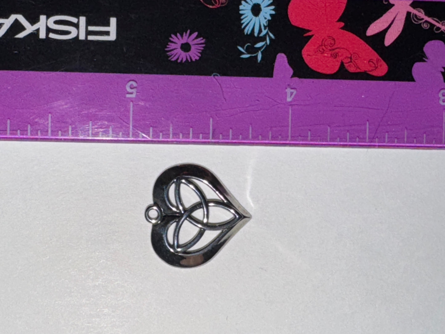 Triquetra Heart Design Sterling Silver Pendant
