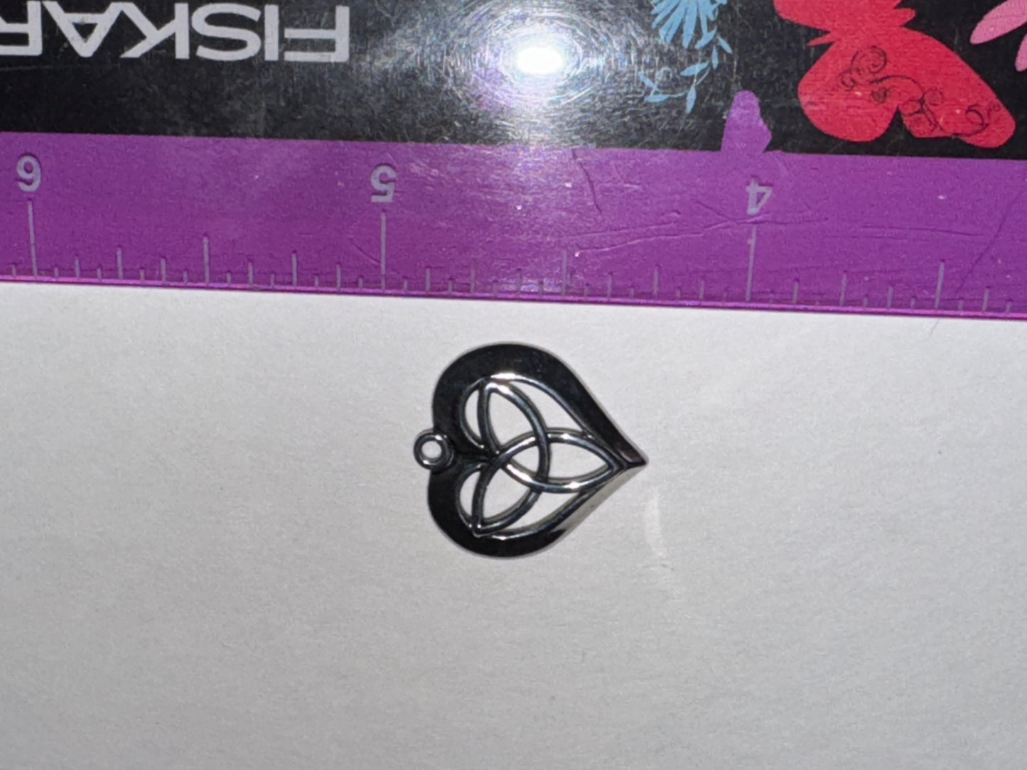 Triquetra Heart Design Sterling Silver Pendant