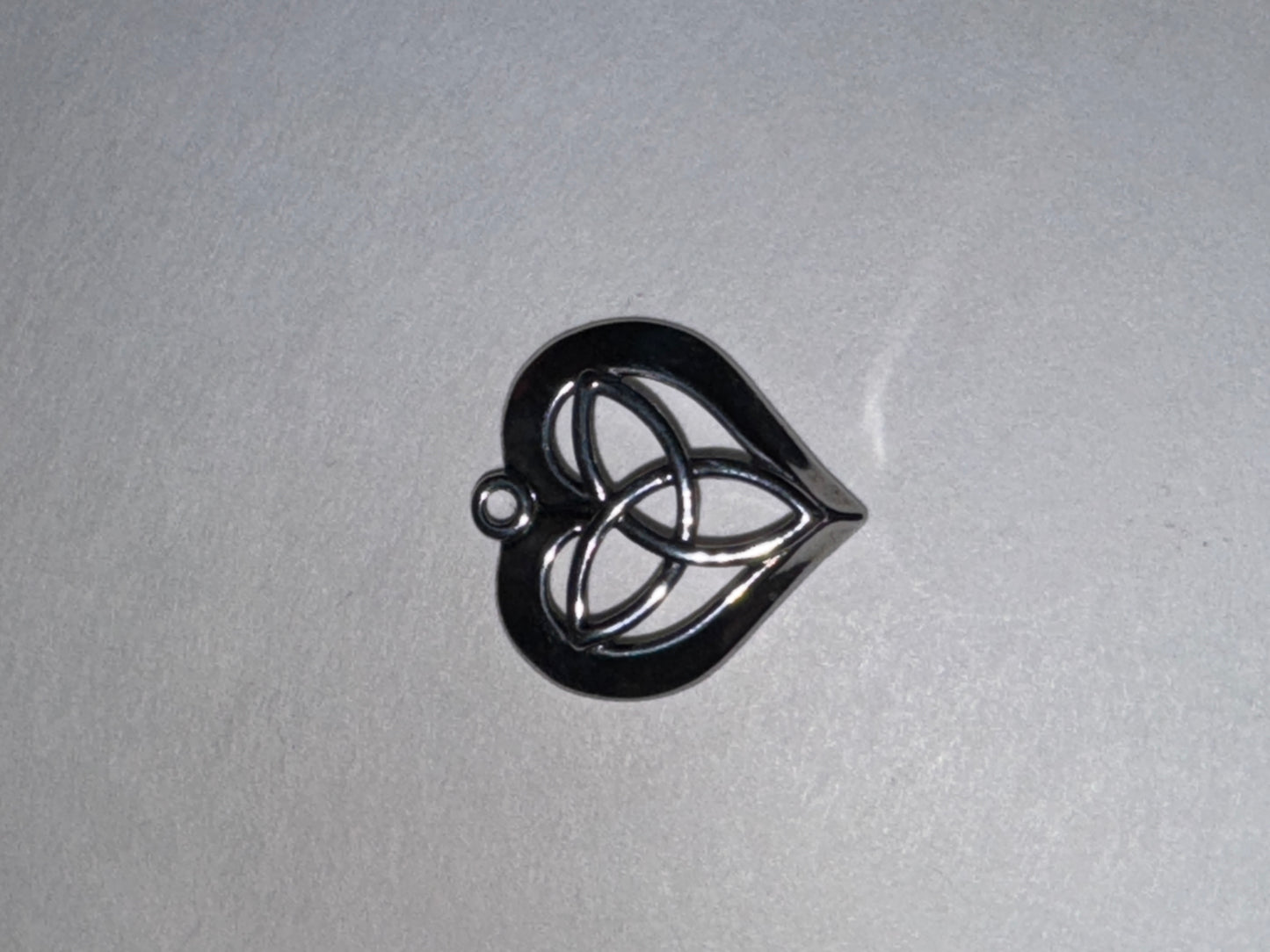 Triquetra Heart Design Sterling Silver Pendant