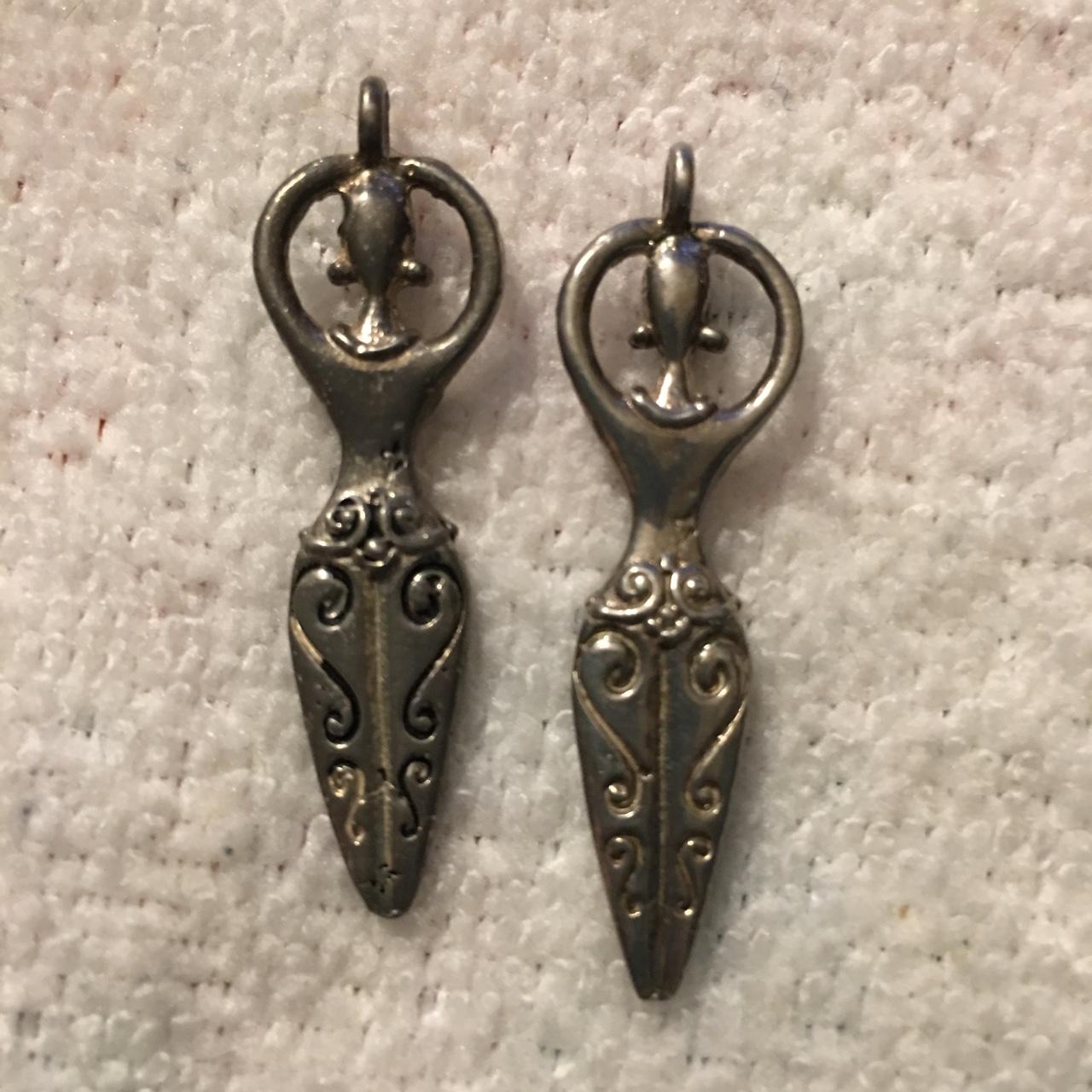 Silver Ornate Celtic Goddess Pendant