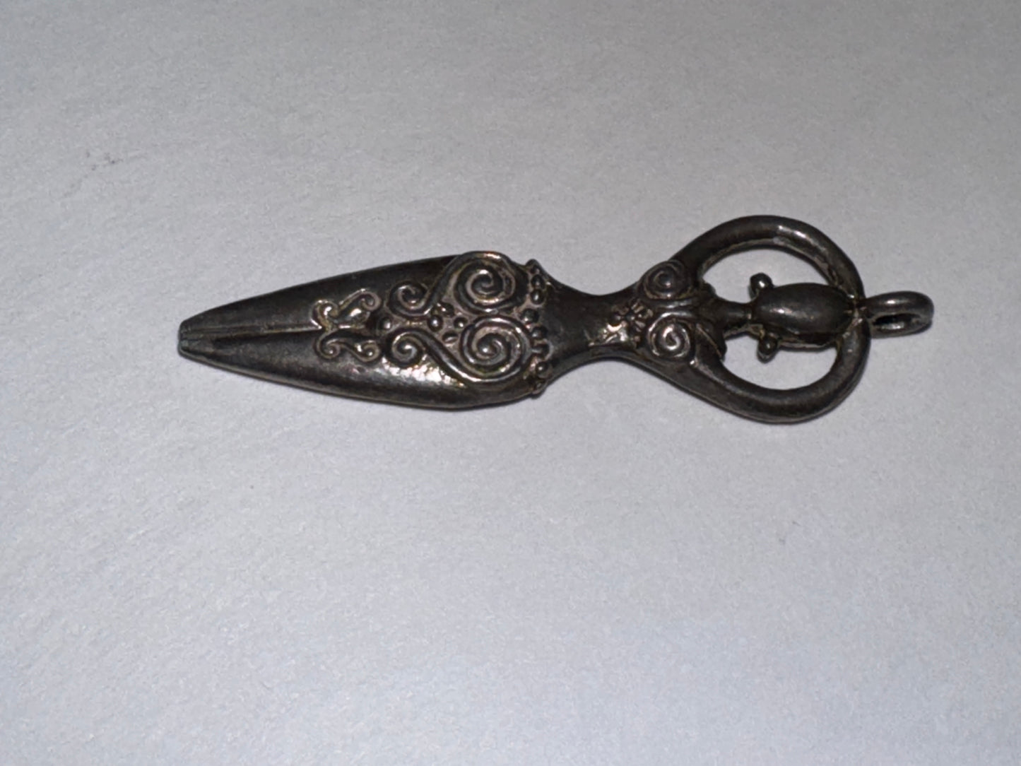 Silver Ornate Celtic Goddess Pendant