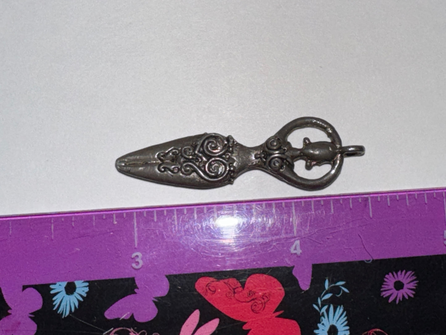 Silver Ornate Celtic Goddess Pendant