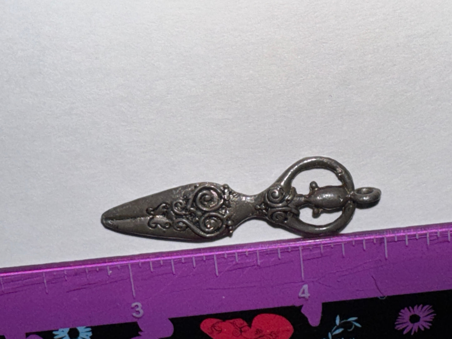 Silver Ornate Celtic Goddess Pendant
