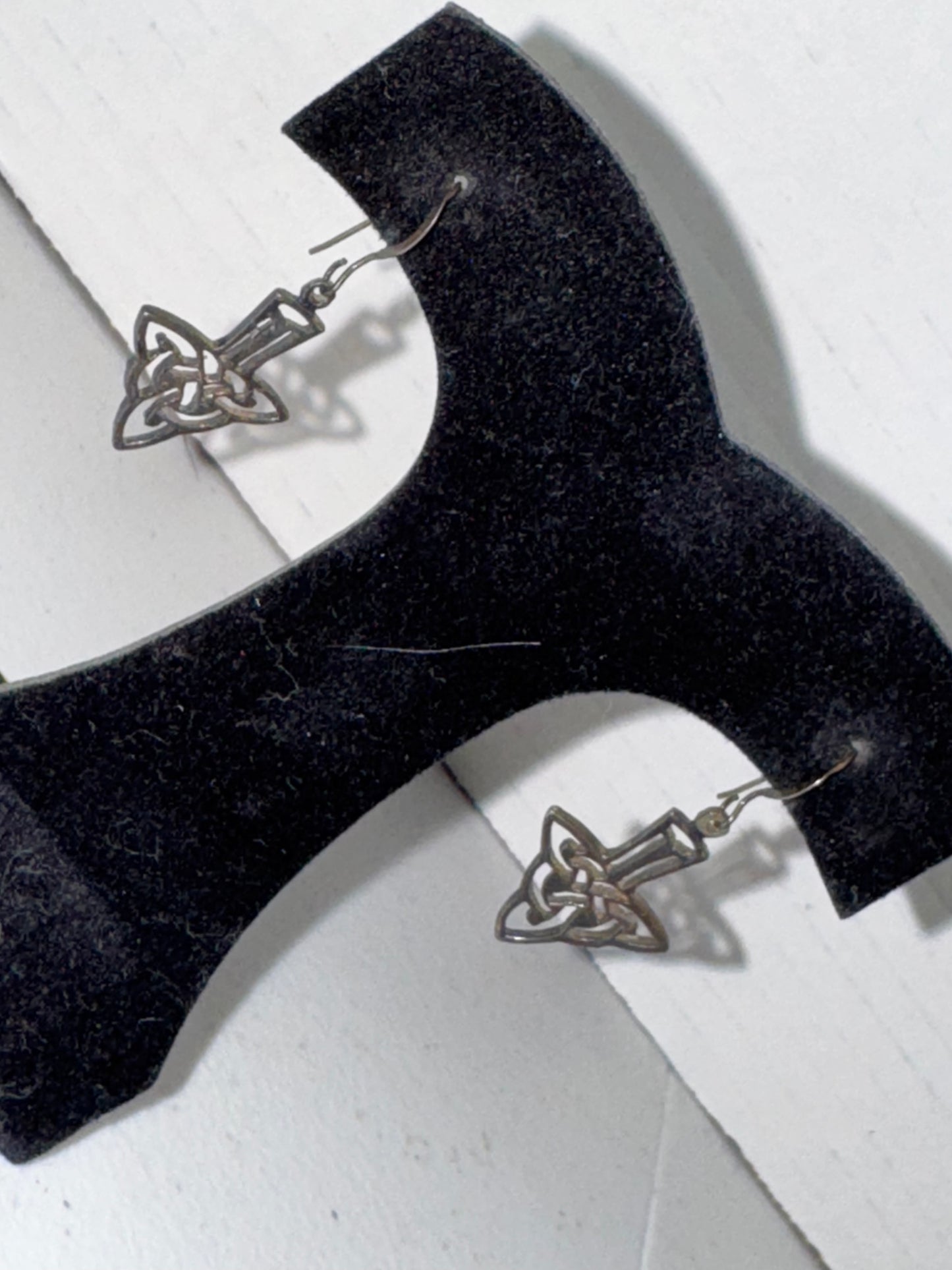 Celtic Triangle Dangle Earrings