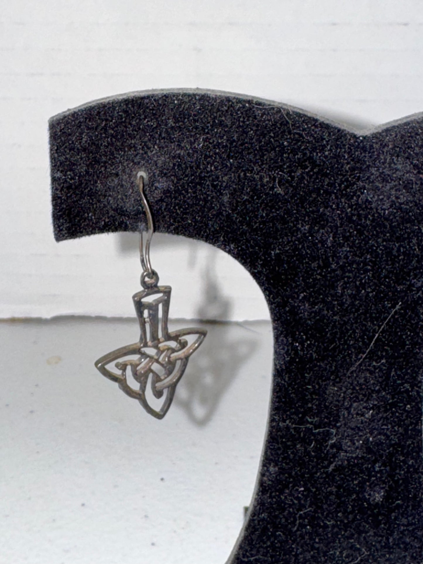 Celtic Triangle Dangle Earrings