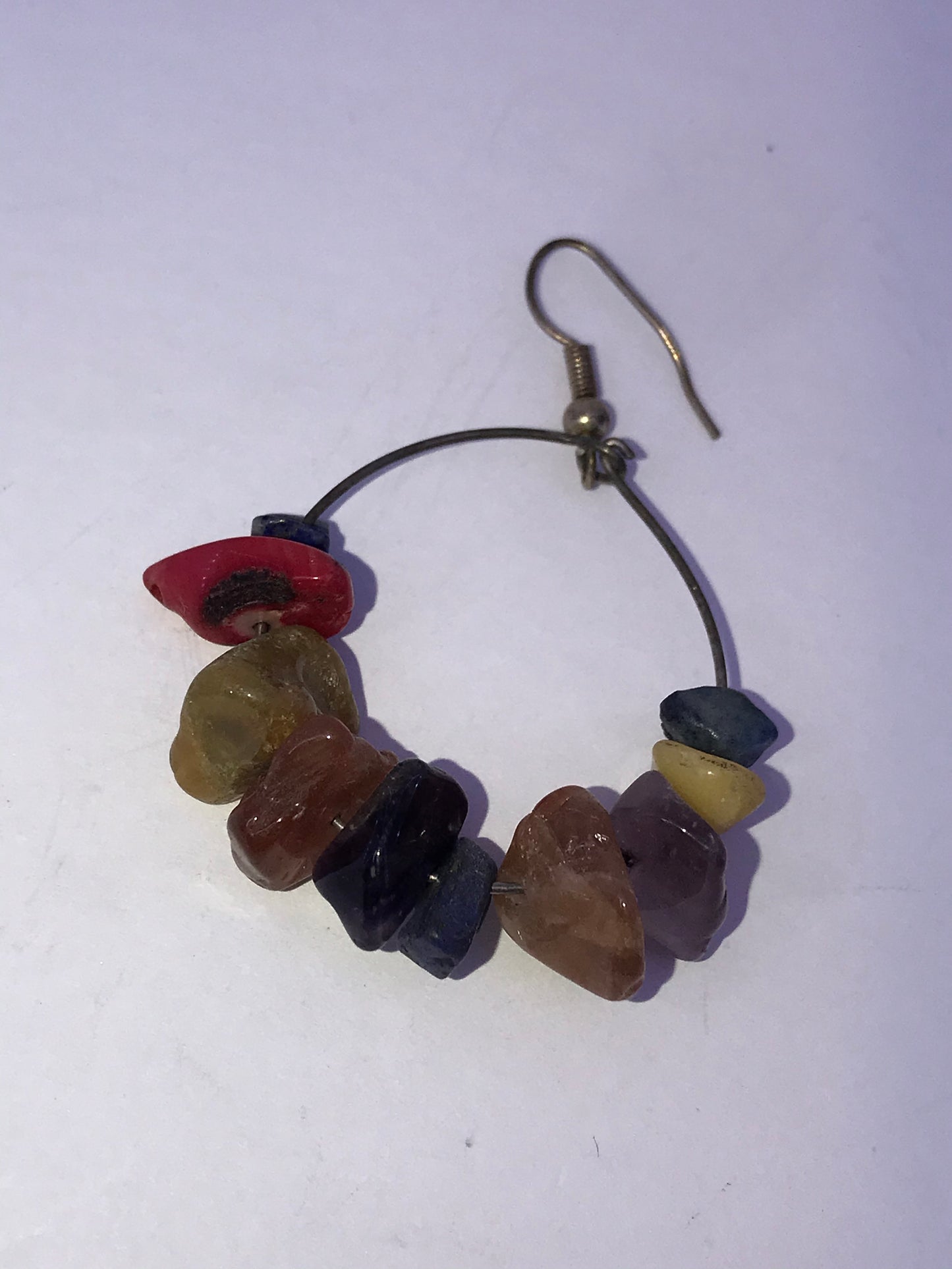 Chakra Dangle Hoop Earrings