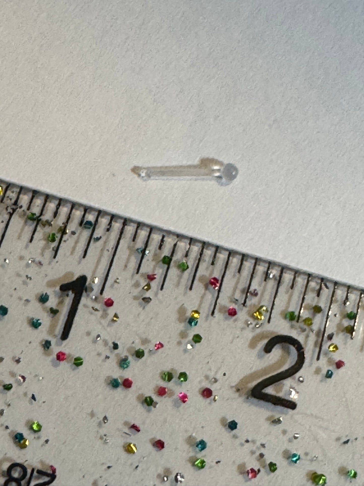 20 Gauge Clear Spacer Nose Rings