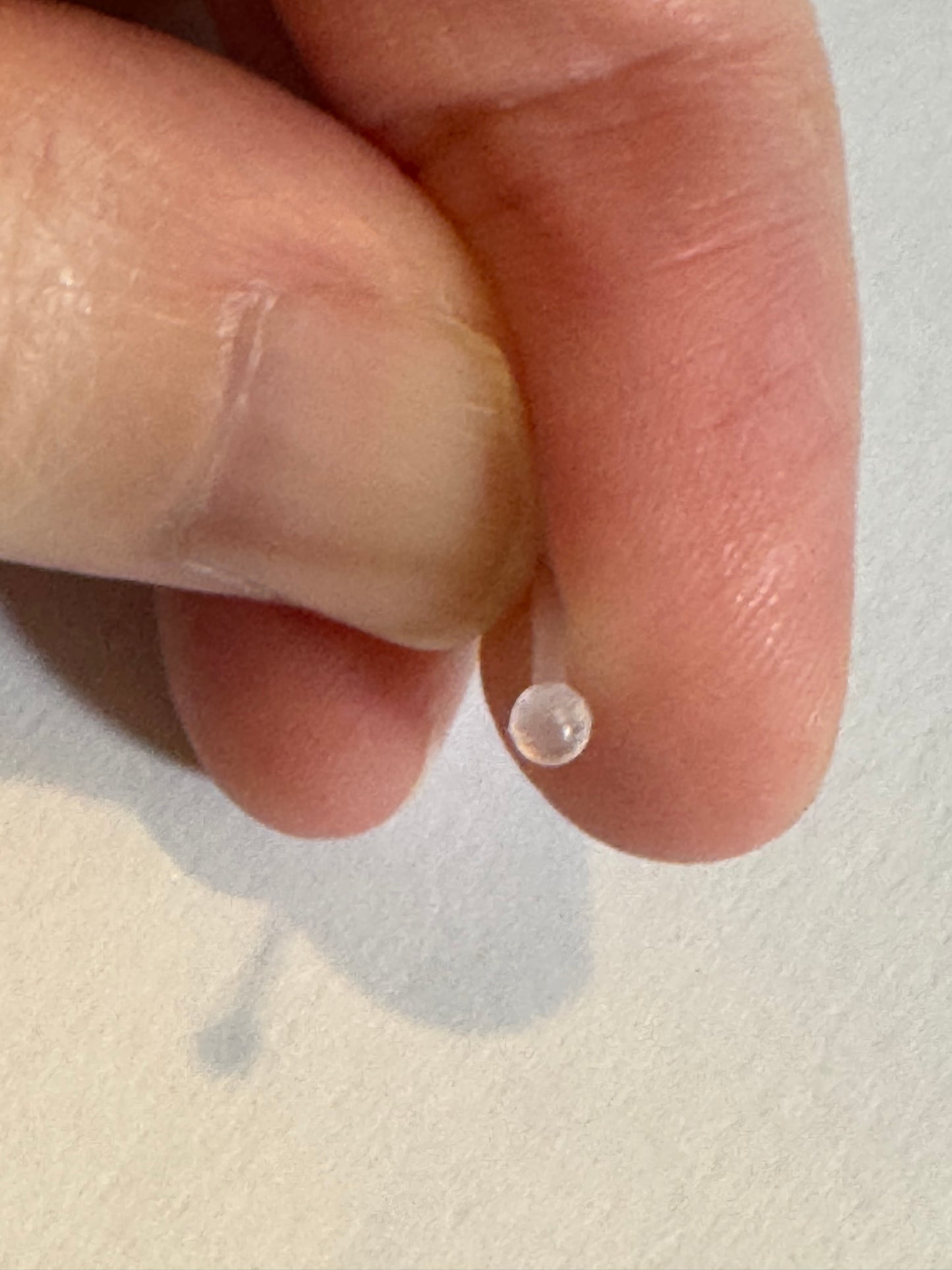 20 Gauge Clear Spacer Nose Rings