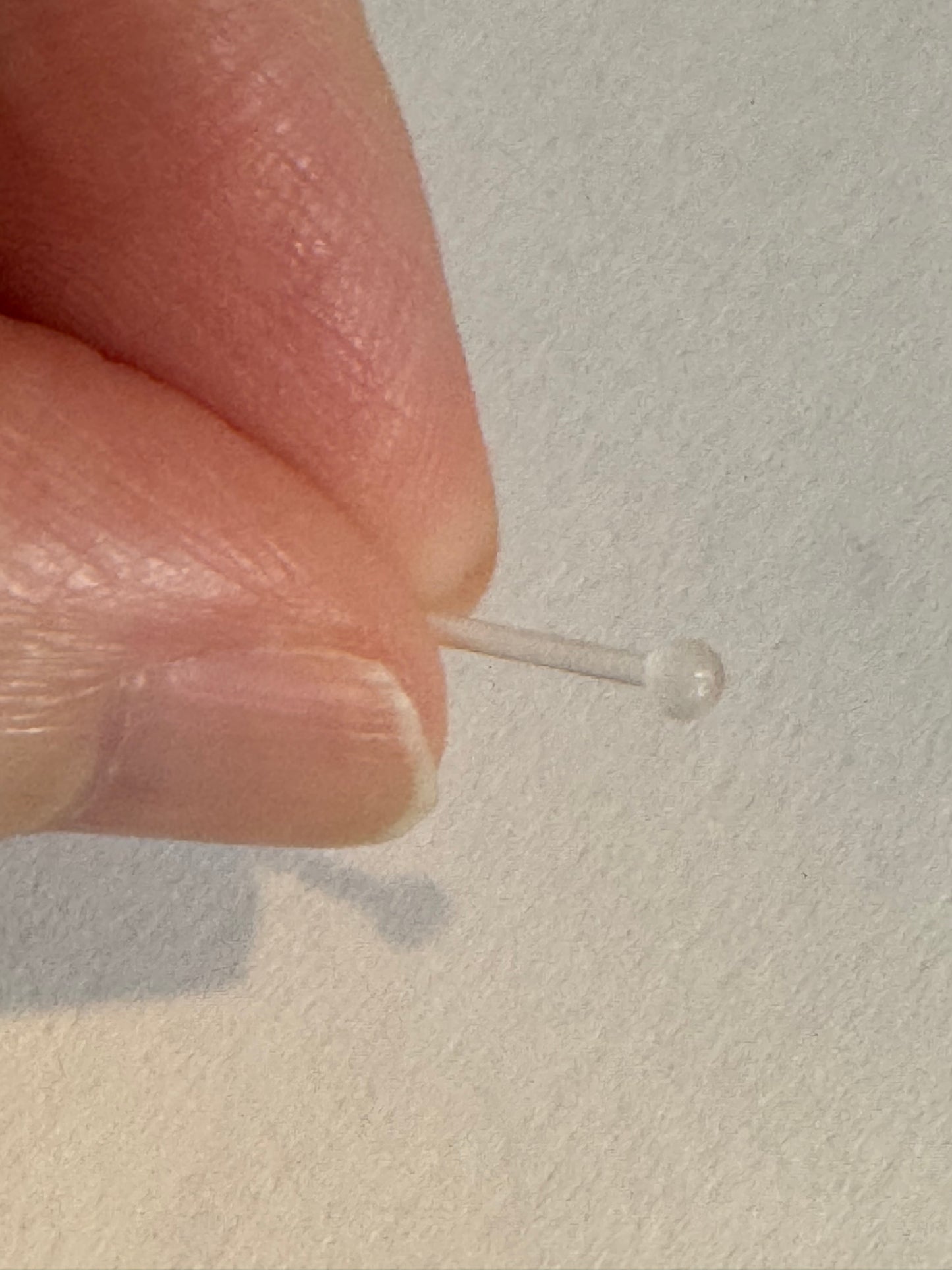 20 Gauge Clear Spacer Nose Rings