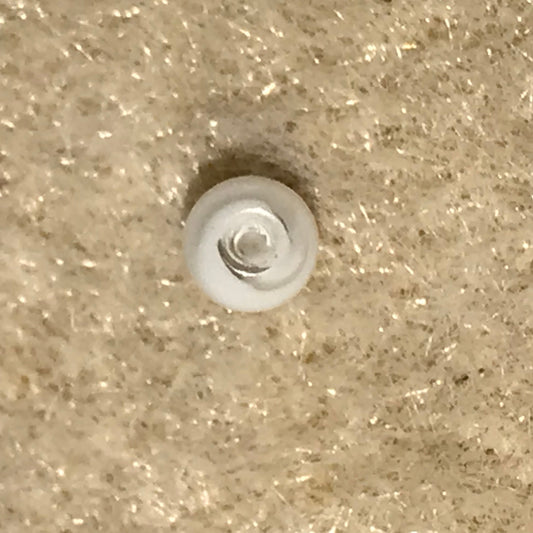16 Gauge Clear and White Swirl Design