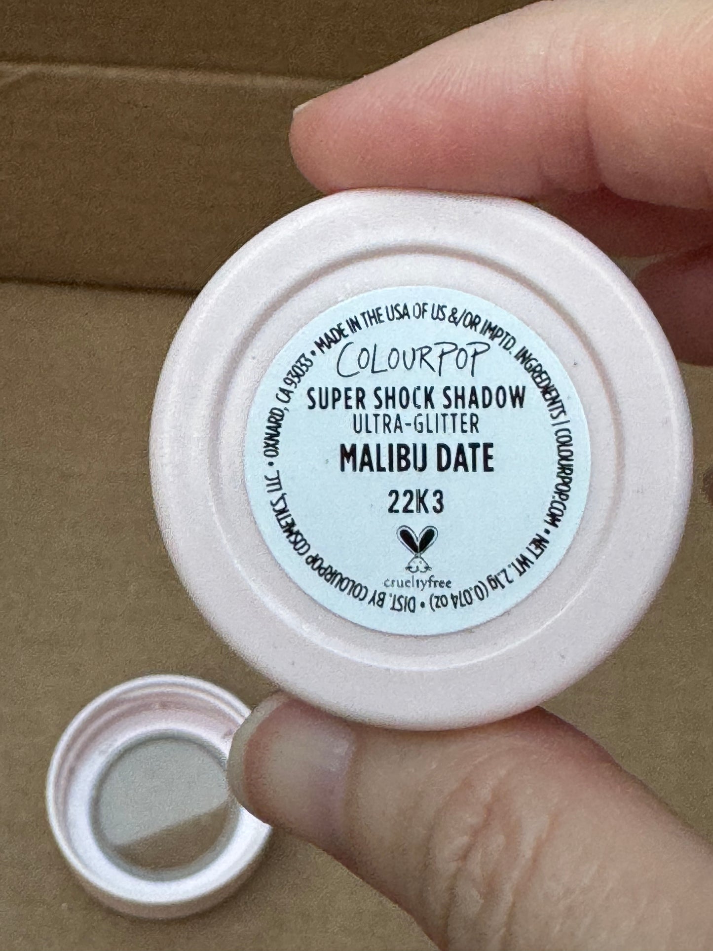 ColourPop Cosmetics Super Shock Shadow, Malibu Date, Limited Edition