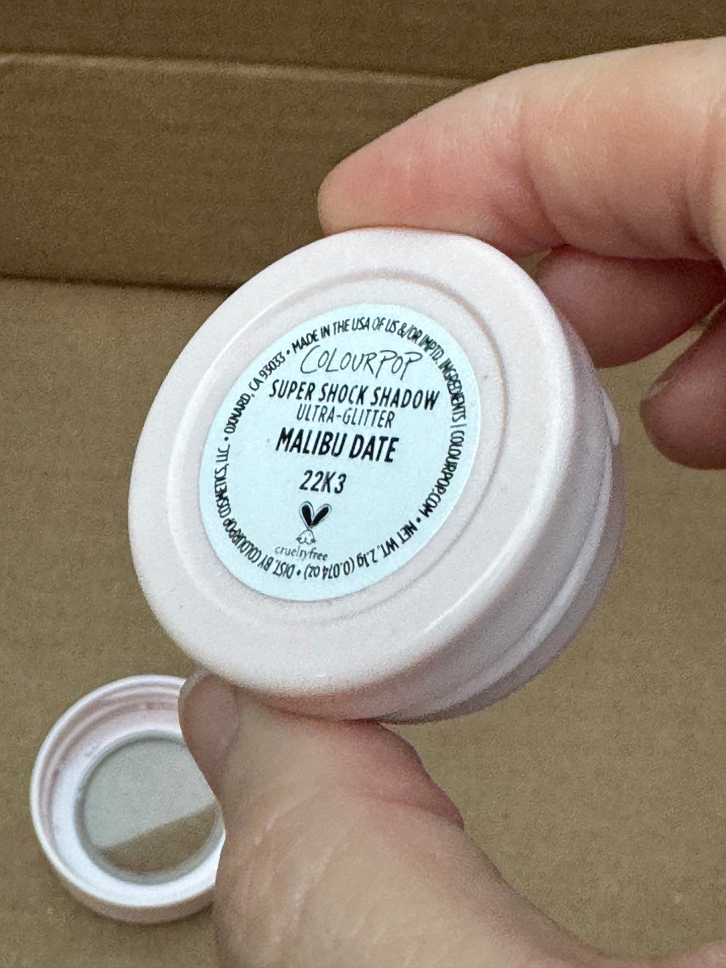 ColourPop Cosmetics Super Shock Shadow, Malibu Date, Limited Edition