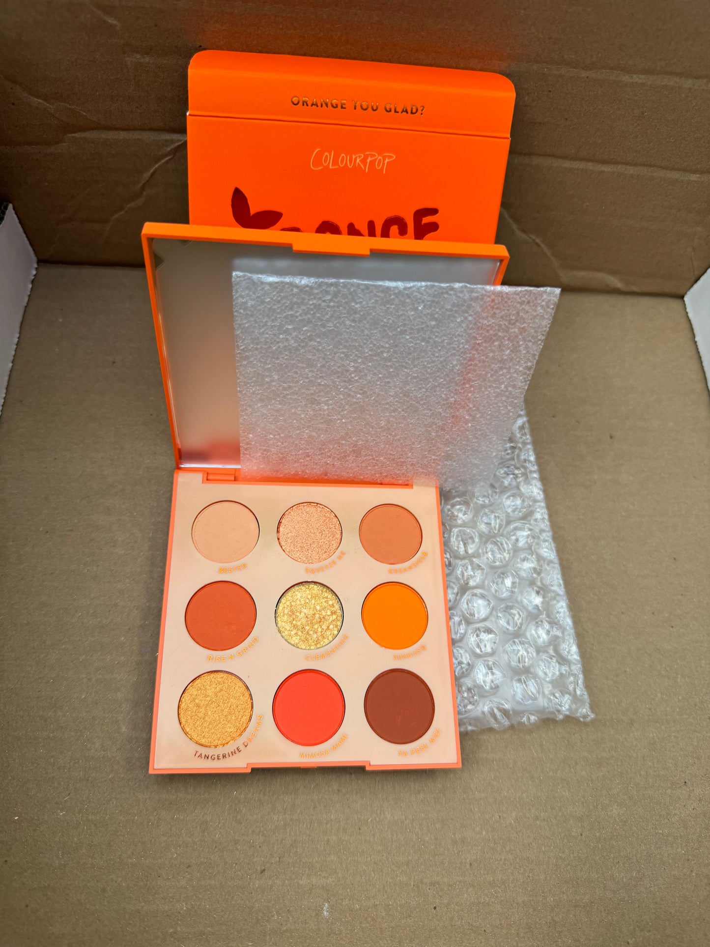 Colourpop Cosmetics Orange You Glad? Shadow Palette