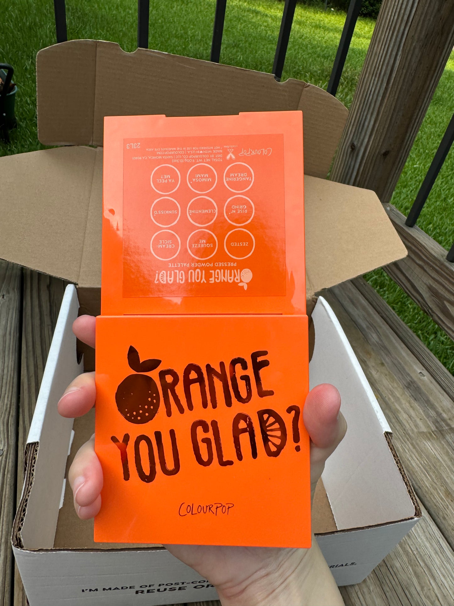 Colourpop Cosmetics Orange You Glad? Shadow Palette
