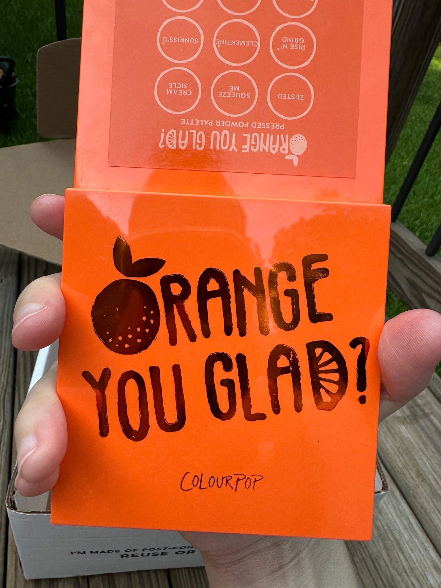 Colourpop Cosmetics Orange You Glad? Shadow Palette