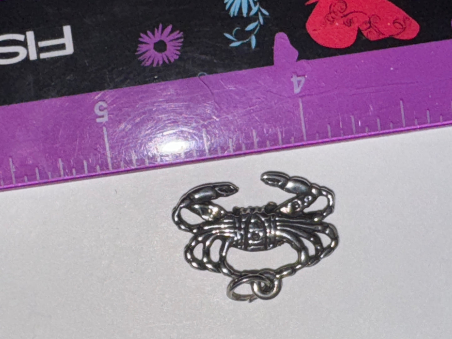 Sterling Silver Crab Pendant