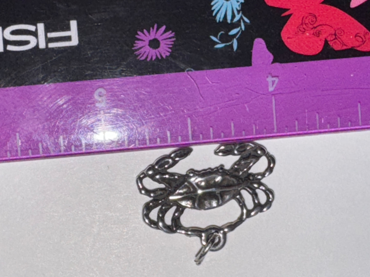 Sterling Silver Crab Pendant