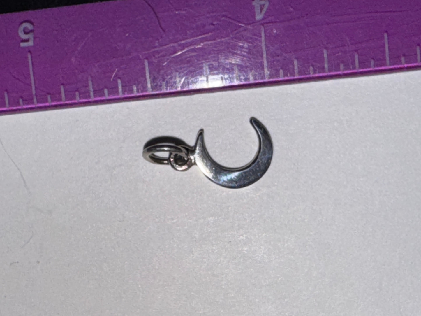 Tiny Crescent Moon Pendant