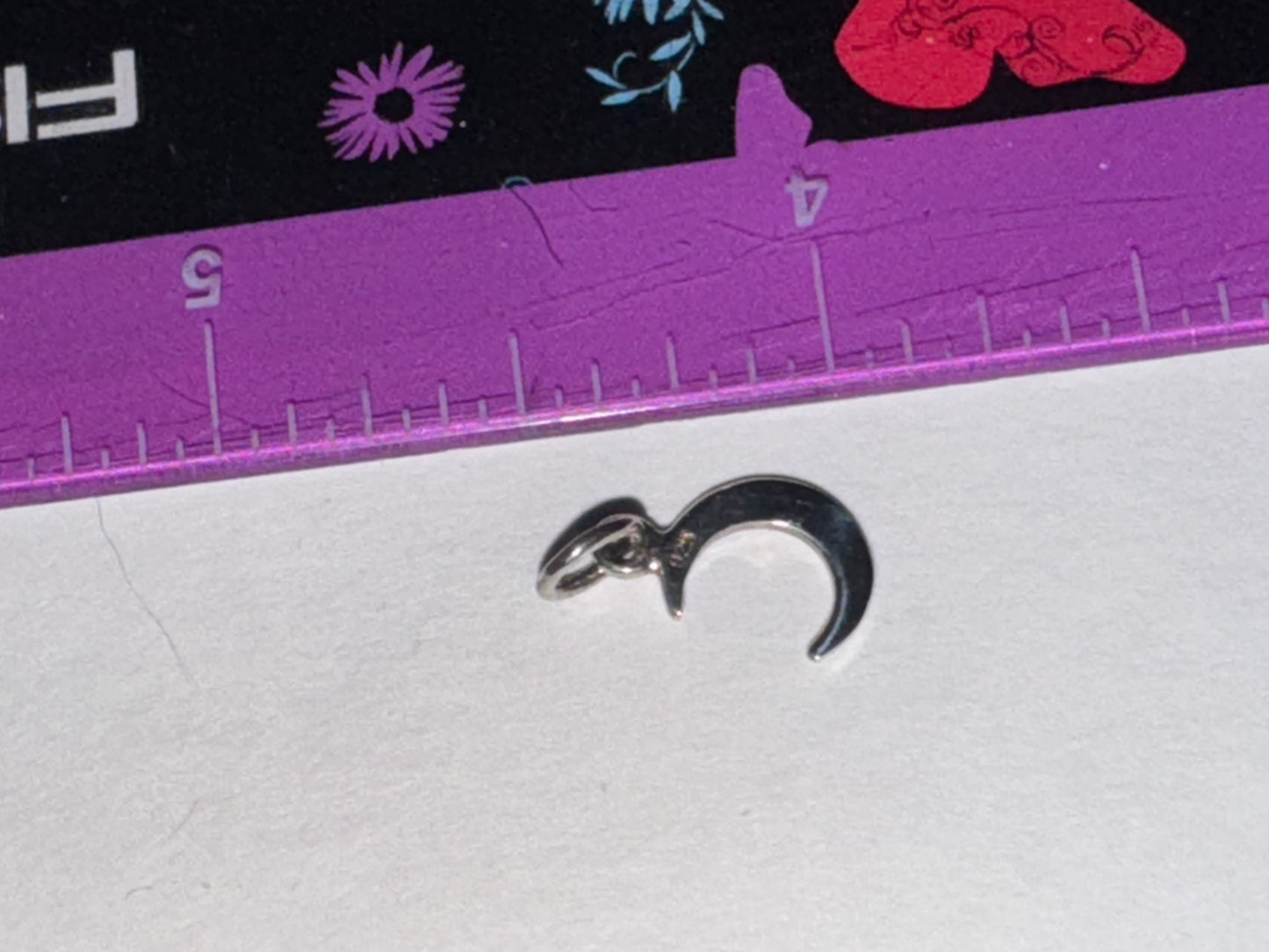 Tiny Crescent Moon Pendant