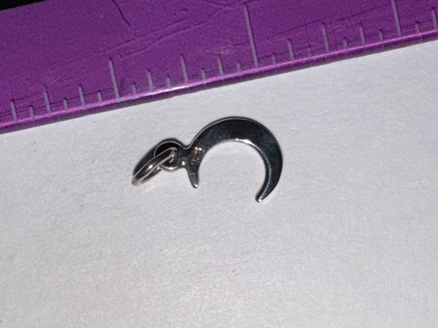Tiny Crescent Moon Pendant