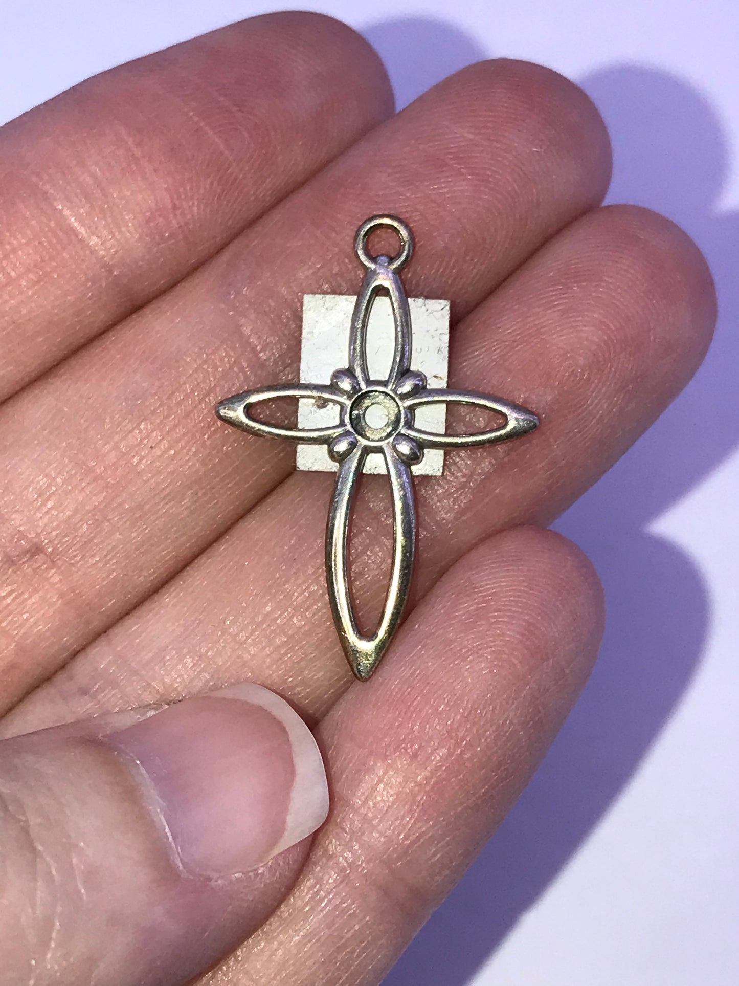 Sterling Silver Open Cross Pendant