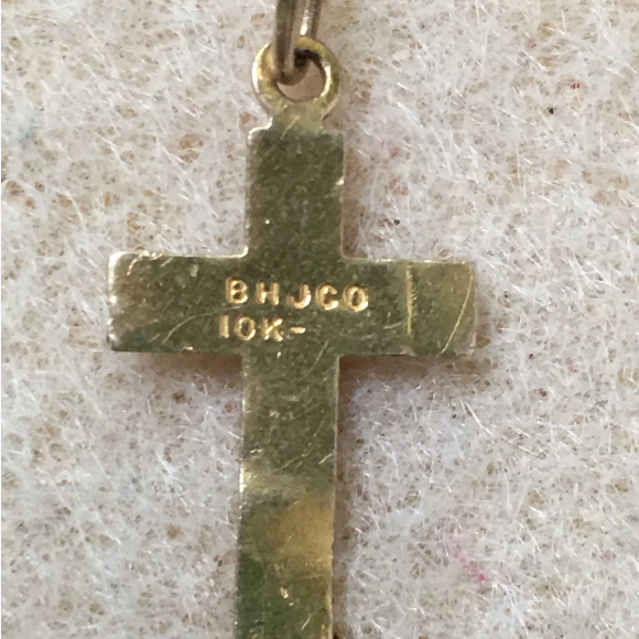 10 Kt Gold Tri-Tone Cross