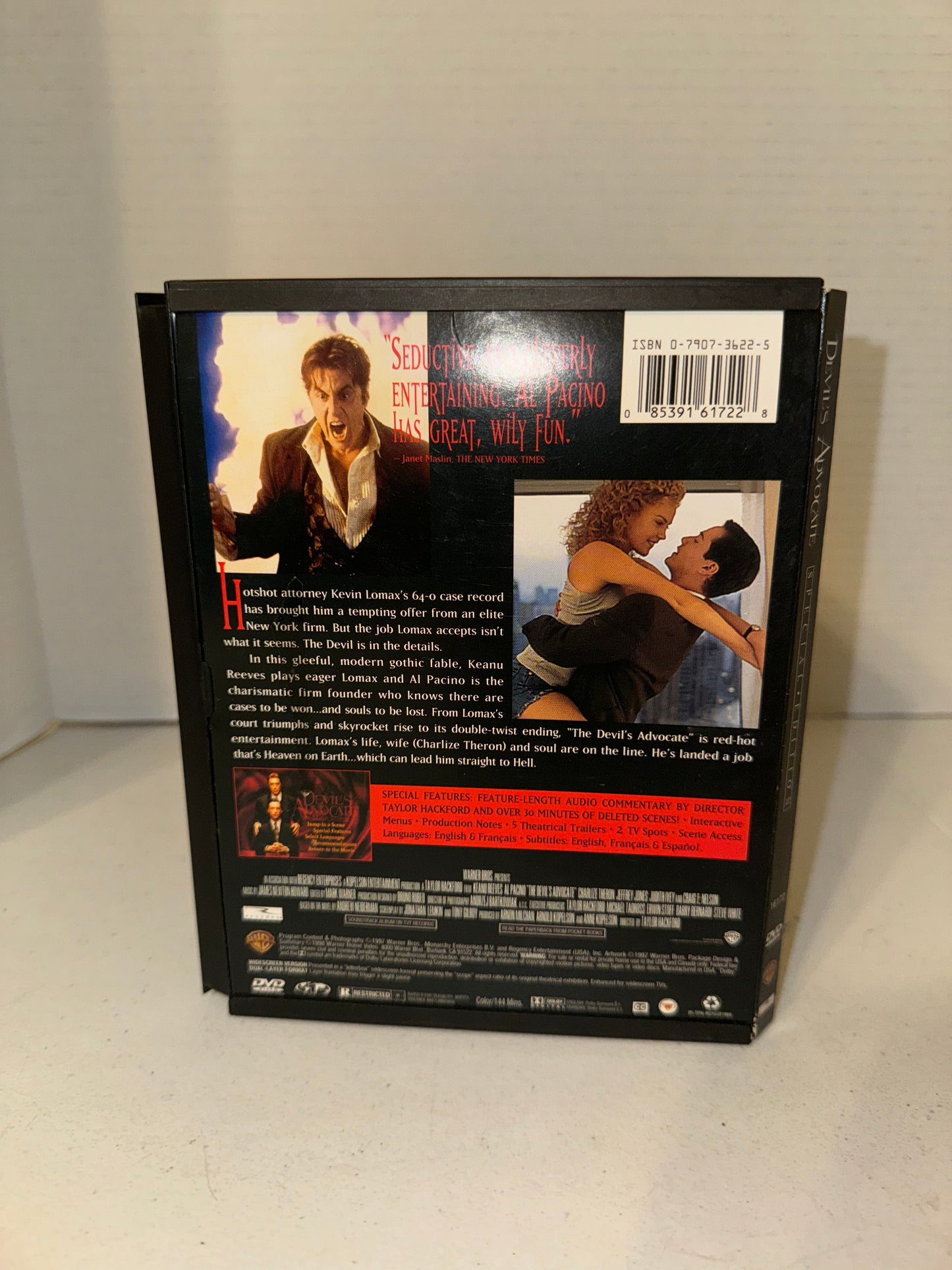 Devil's Advocate - [ DVD Special Edition 1997 ] Horror Starring Pacino Reeves