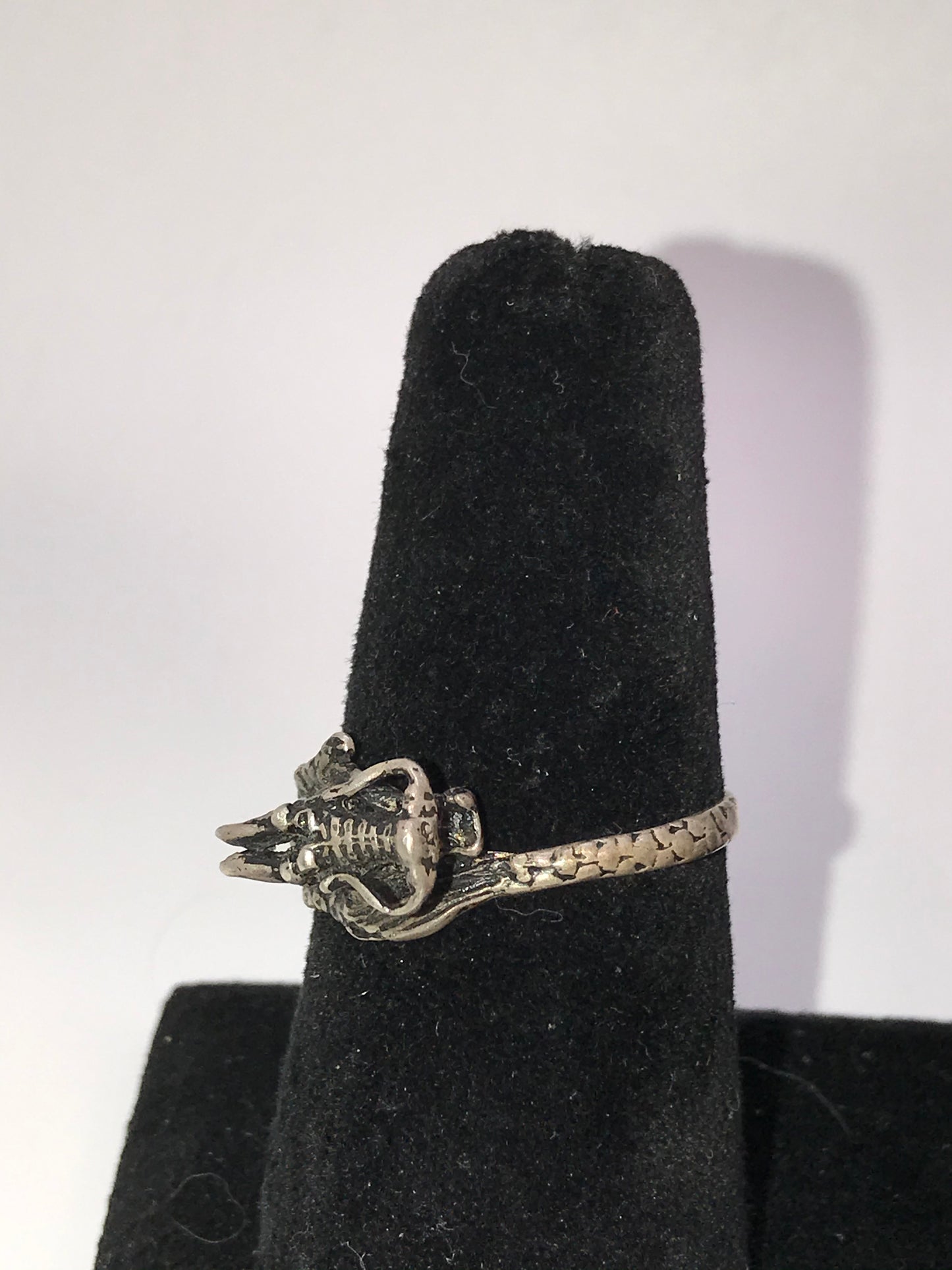 Sterling Silver Dragon Ring, Size 12 3/4