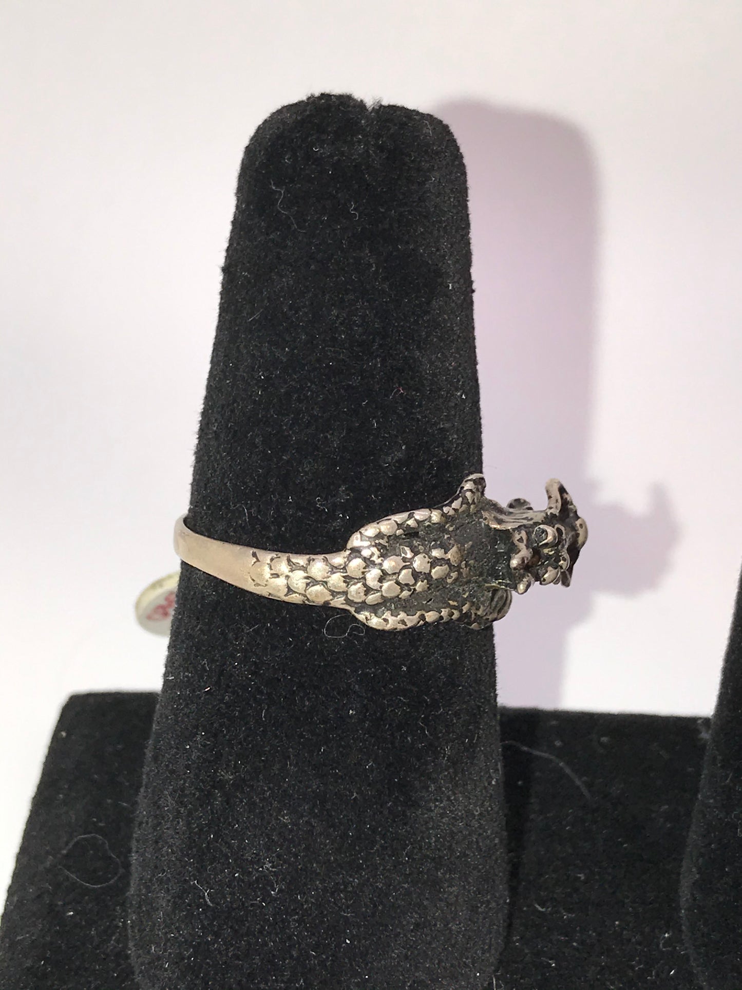 Sterling Silver Dragon Ring, Size 12 3/4