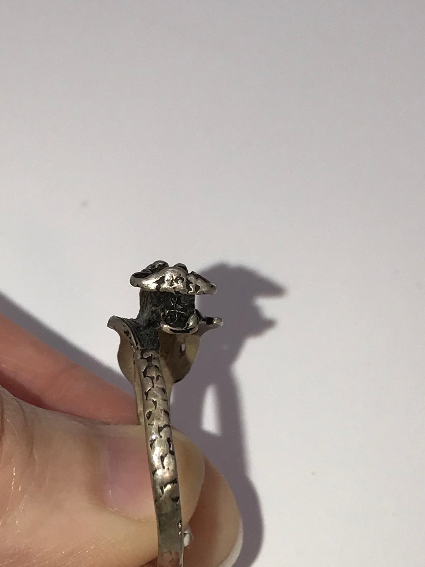 Sterling Silver Dragon Ring, Size 12 3/4