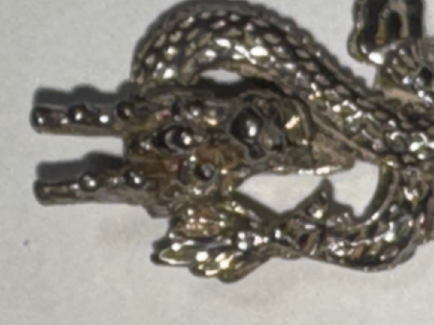 Sterling Silver Asian Dragon Pendant