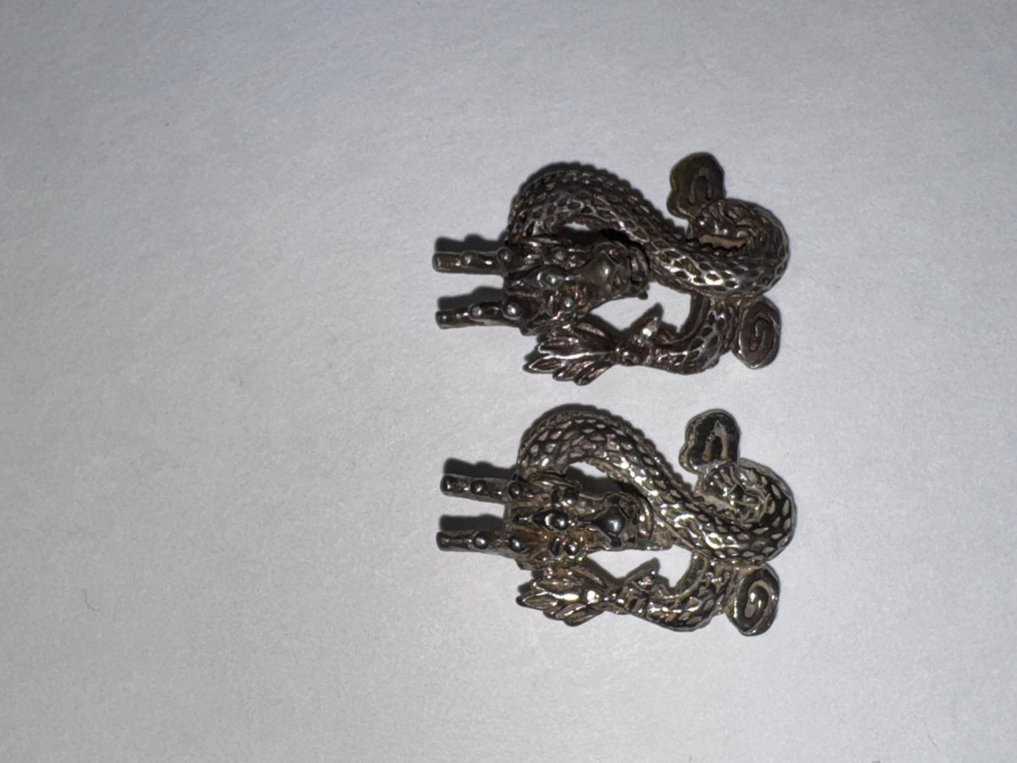 Sterling Silver Asian Dragon Pendant