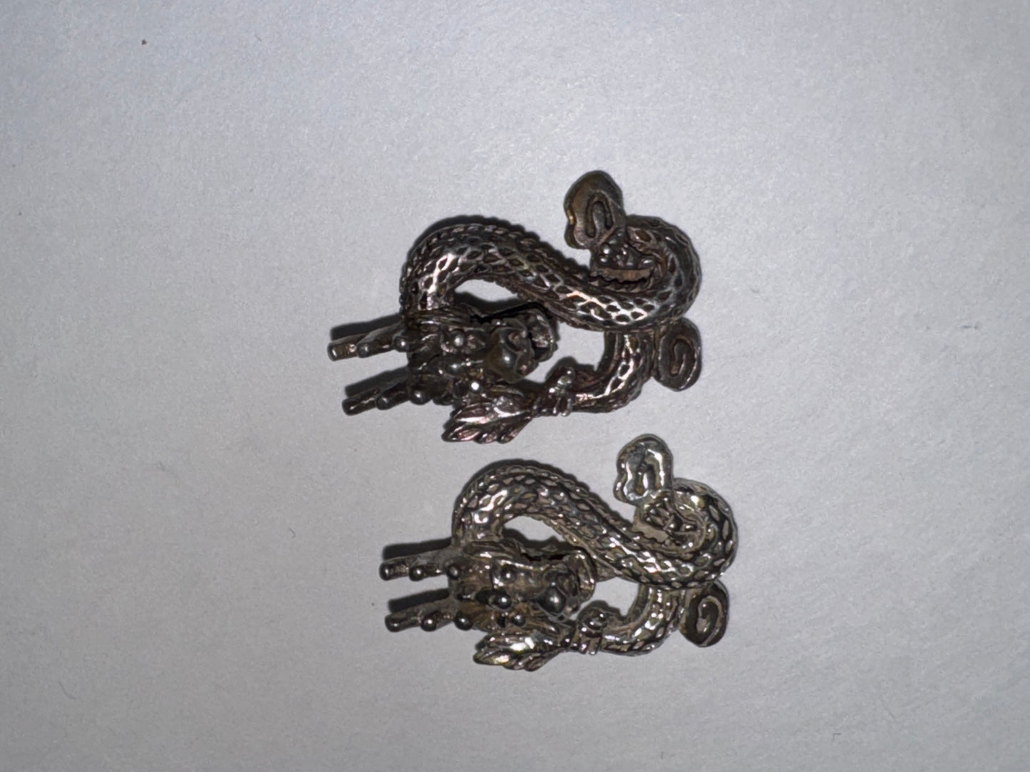 Sterling Silver Asian Dragon Pendant