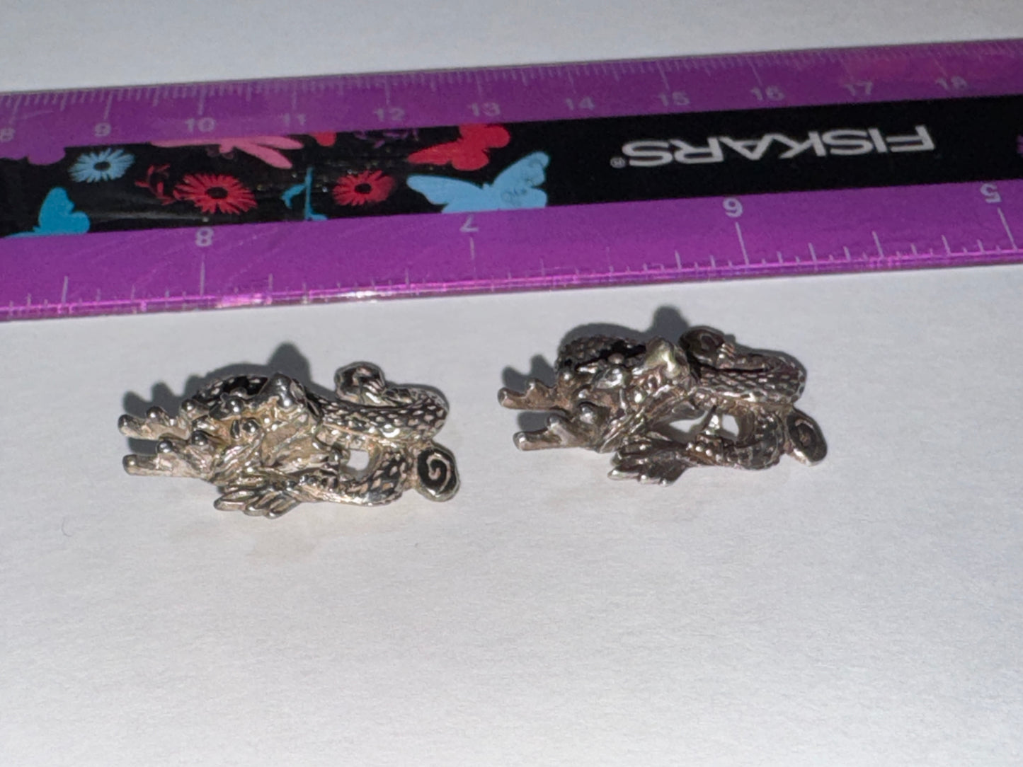 Sterling Silver Asian Dragon Pendant