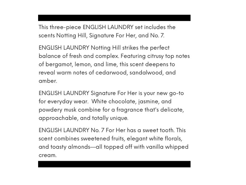 English Laundry Notting Hill Femme, Eau De Parfume Collection