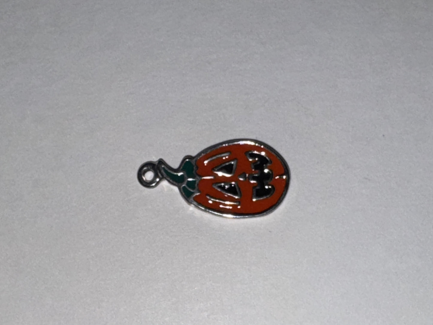 Enamel Jack-O-Lantern Pumpkin Pendant