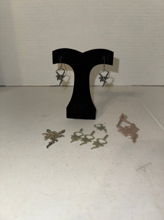 Sterling Silver Fairy Dangle Earrings