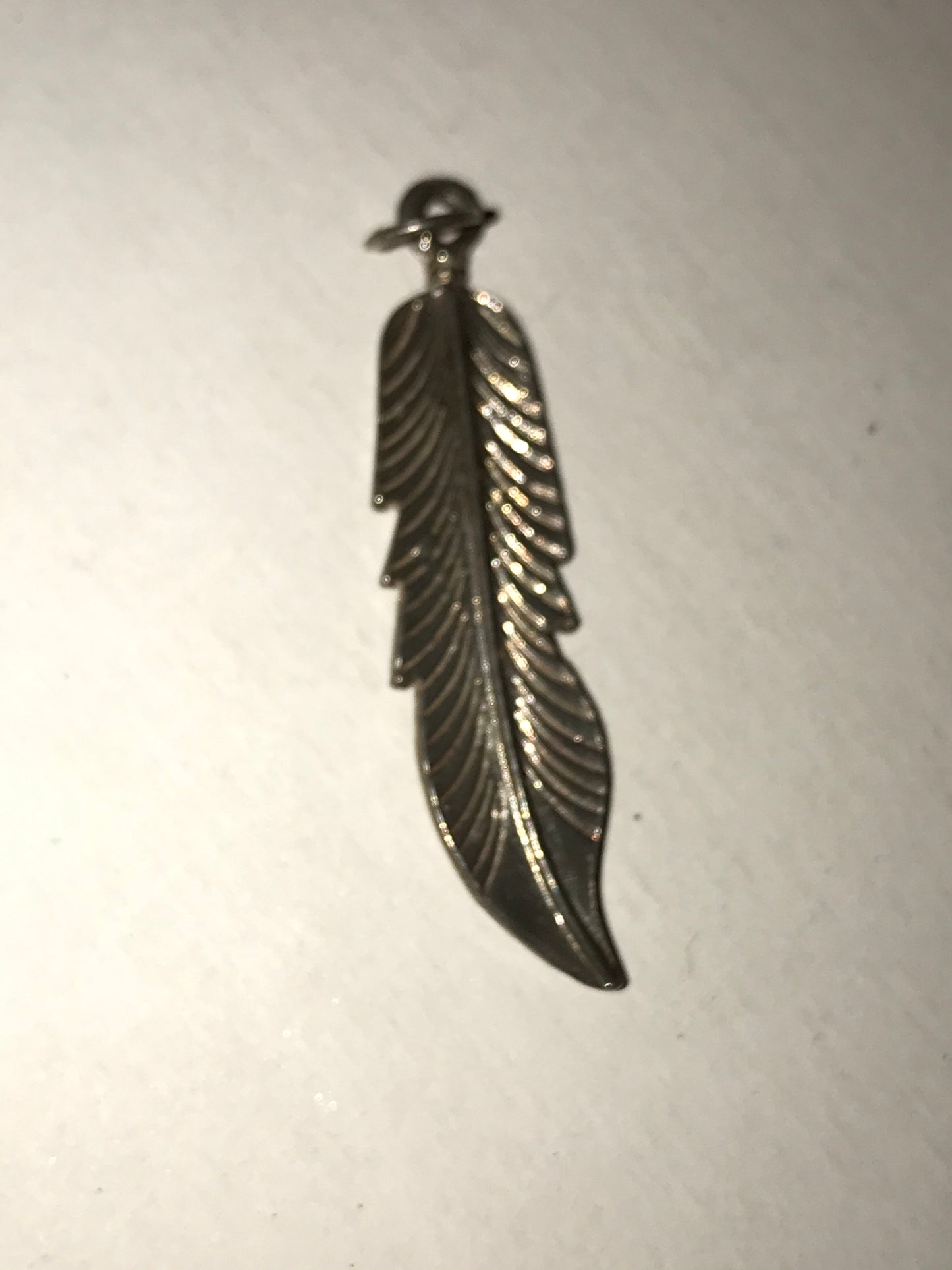 Sterling Silver Feather Pendant