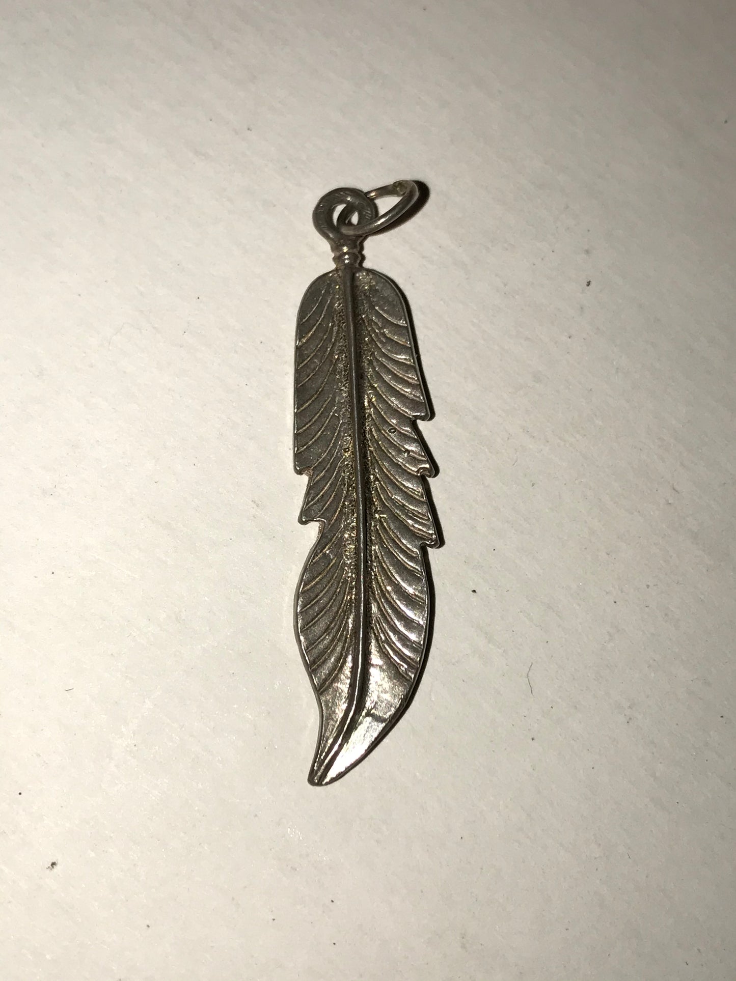 Sterling Silver Feather Pendant