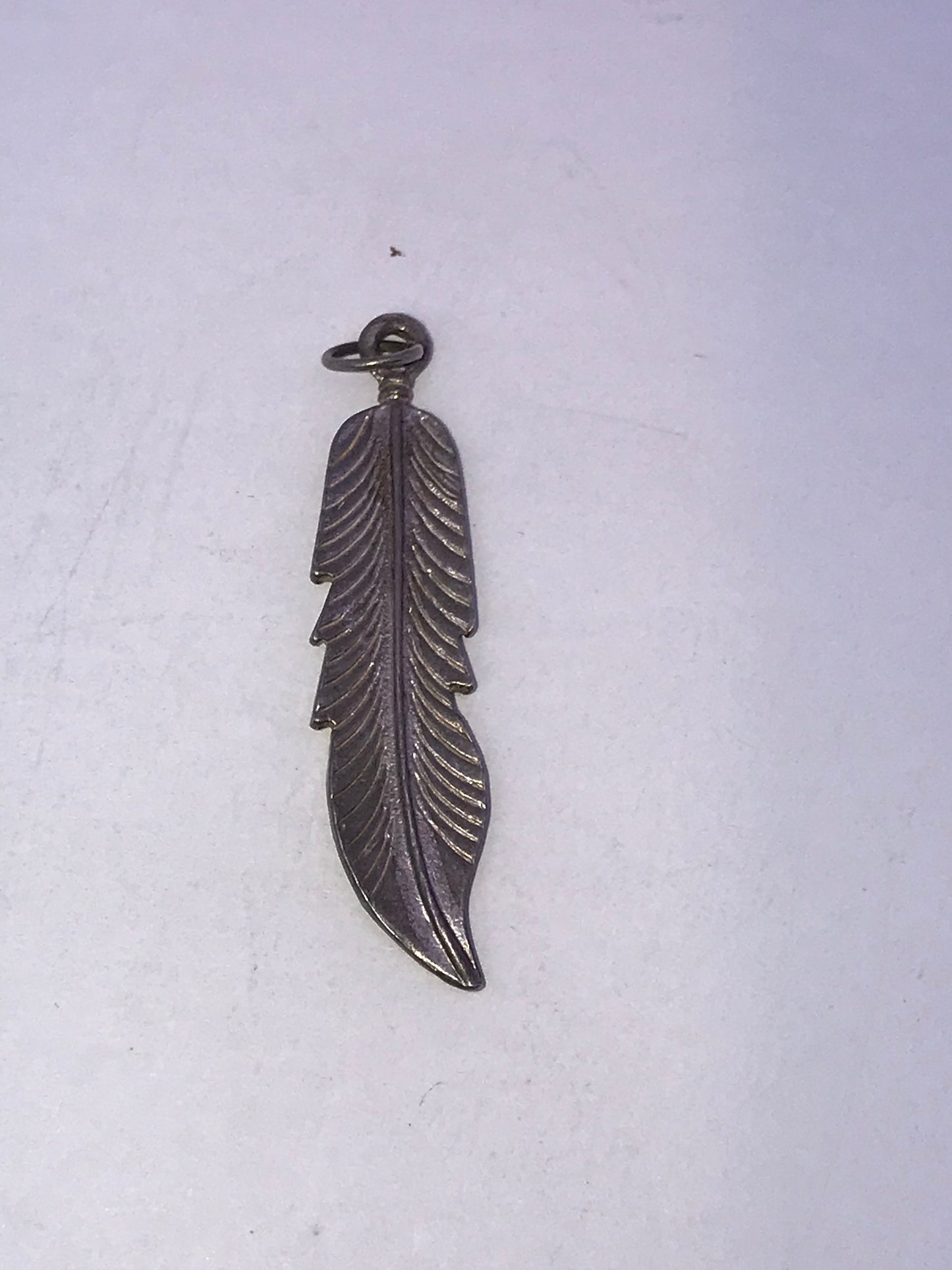 Sterling Silver Feather Pendant