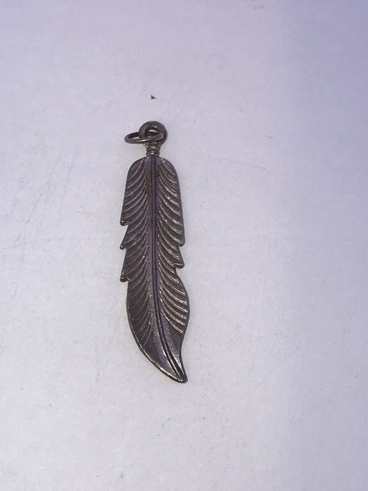 Sterling Silver Feather Pendant