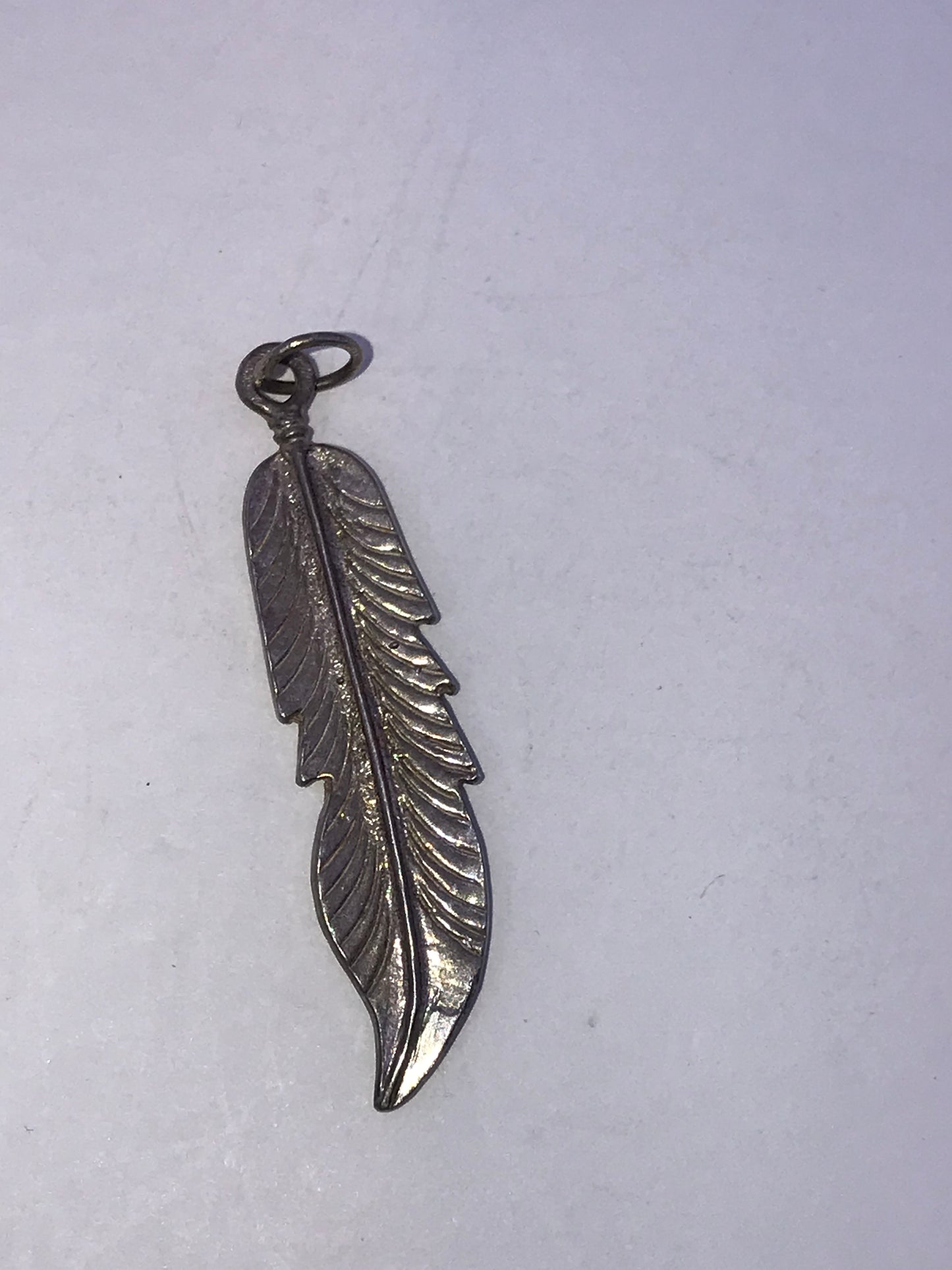 Sterling Silver Feather Pendant