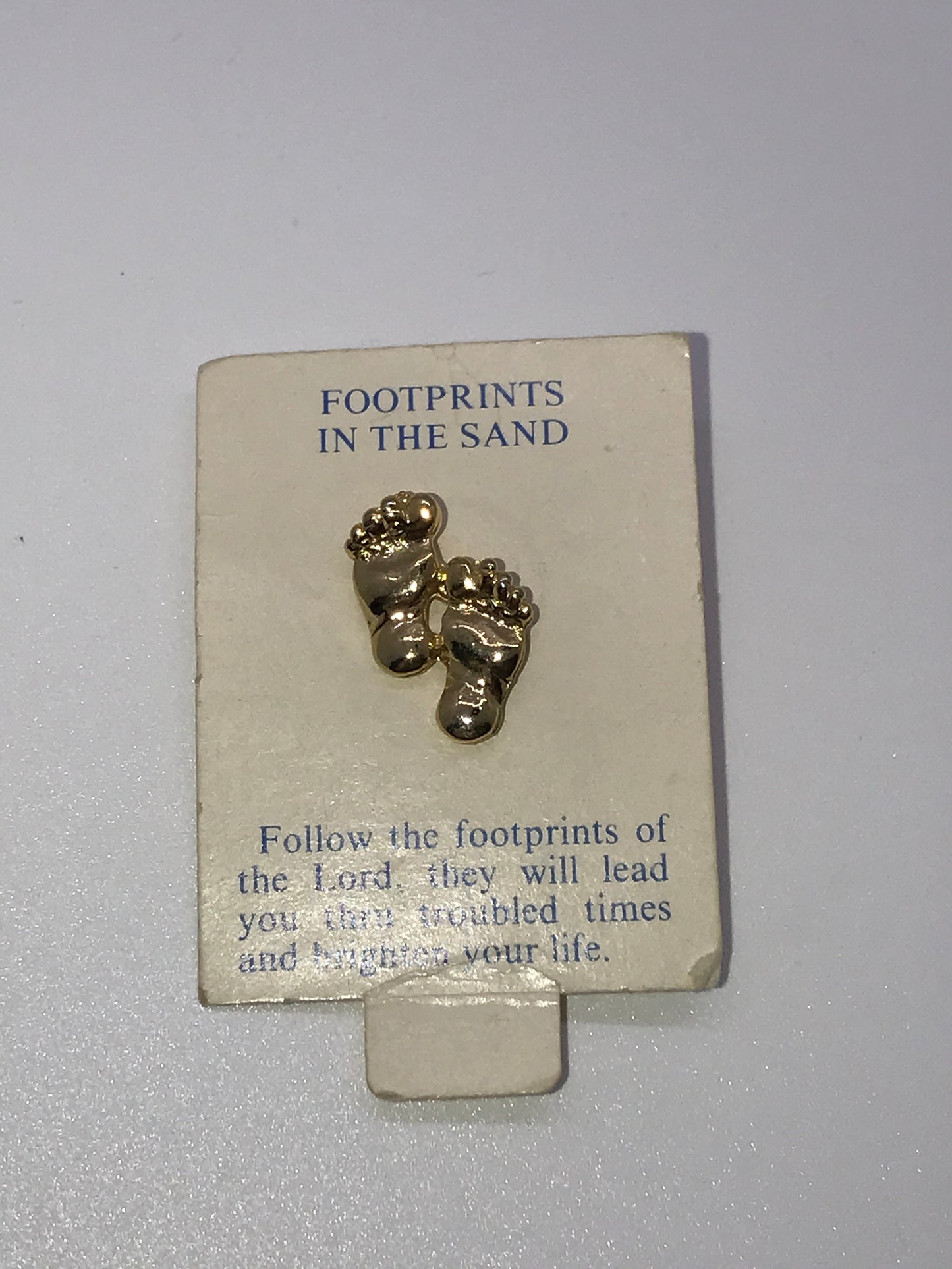 Footprints In The Sand Pin
