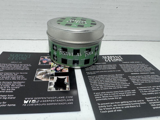 Festive as Fuck Soy Candle by Serpent & Flame