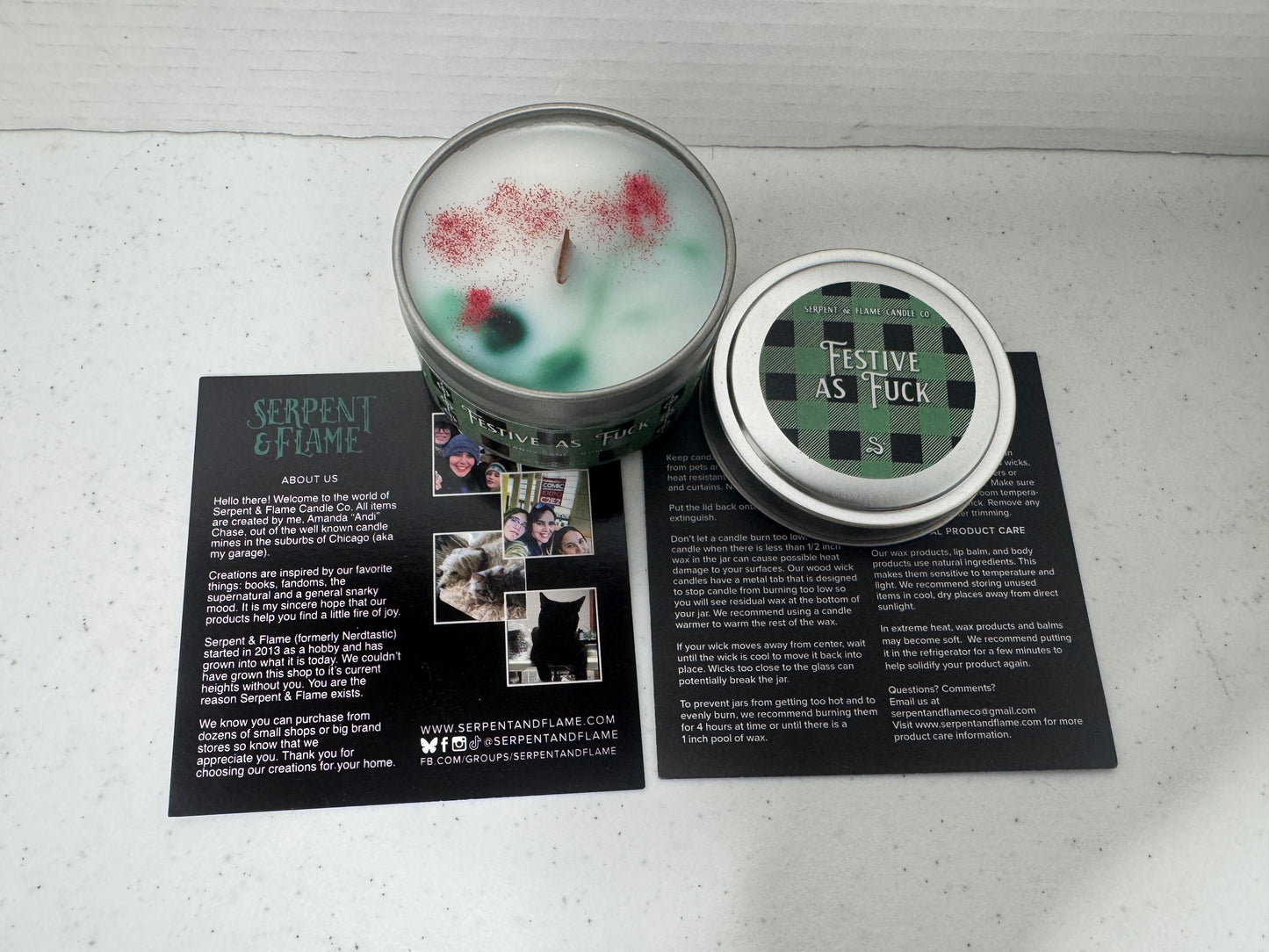 Festive as Fuck Soy Candle by Serpent & Flame