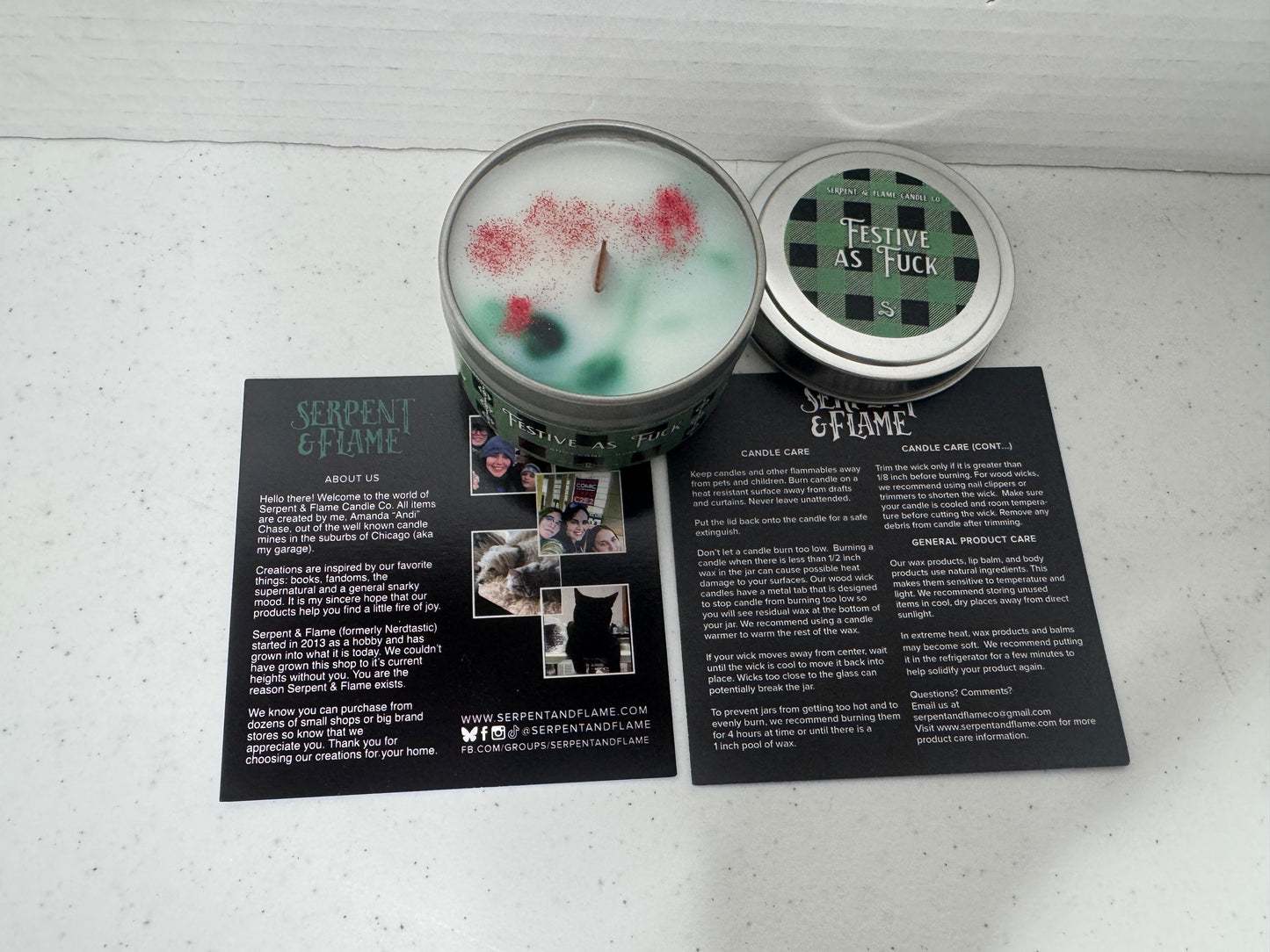Festive as Fuck Soy Candle by Serpent & Flame