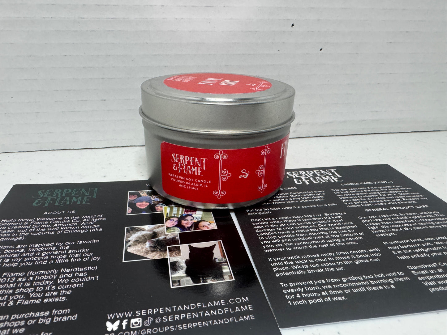Final Girl Soy Candle by Serpent & Flame