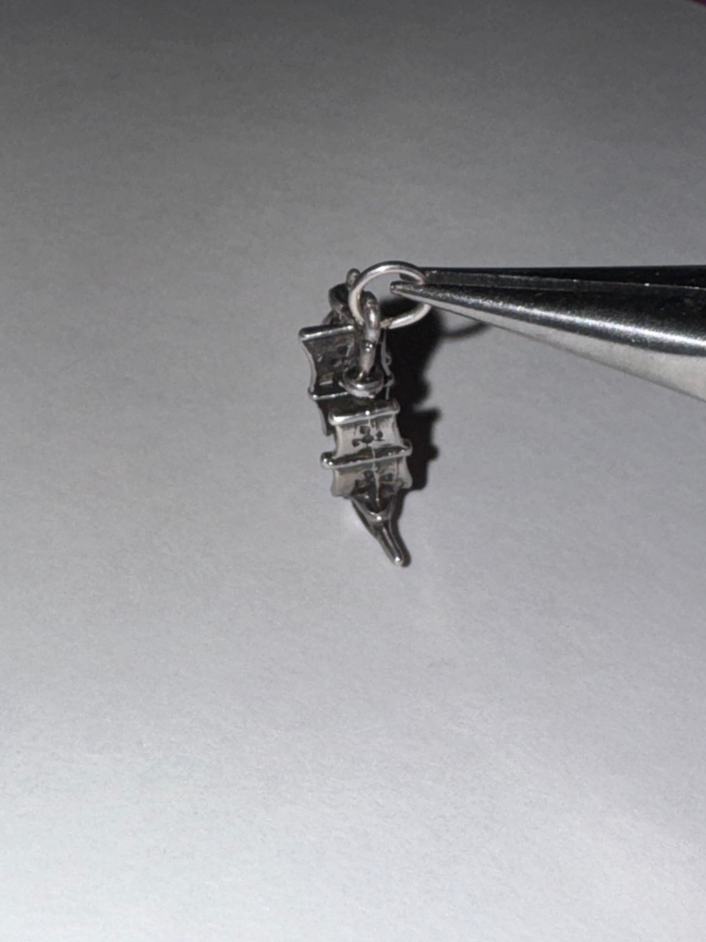 Sterling Silver French Ship Pendant