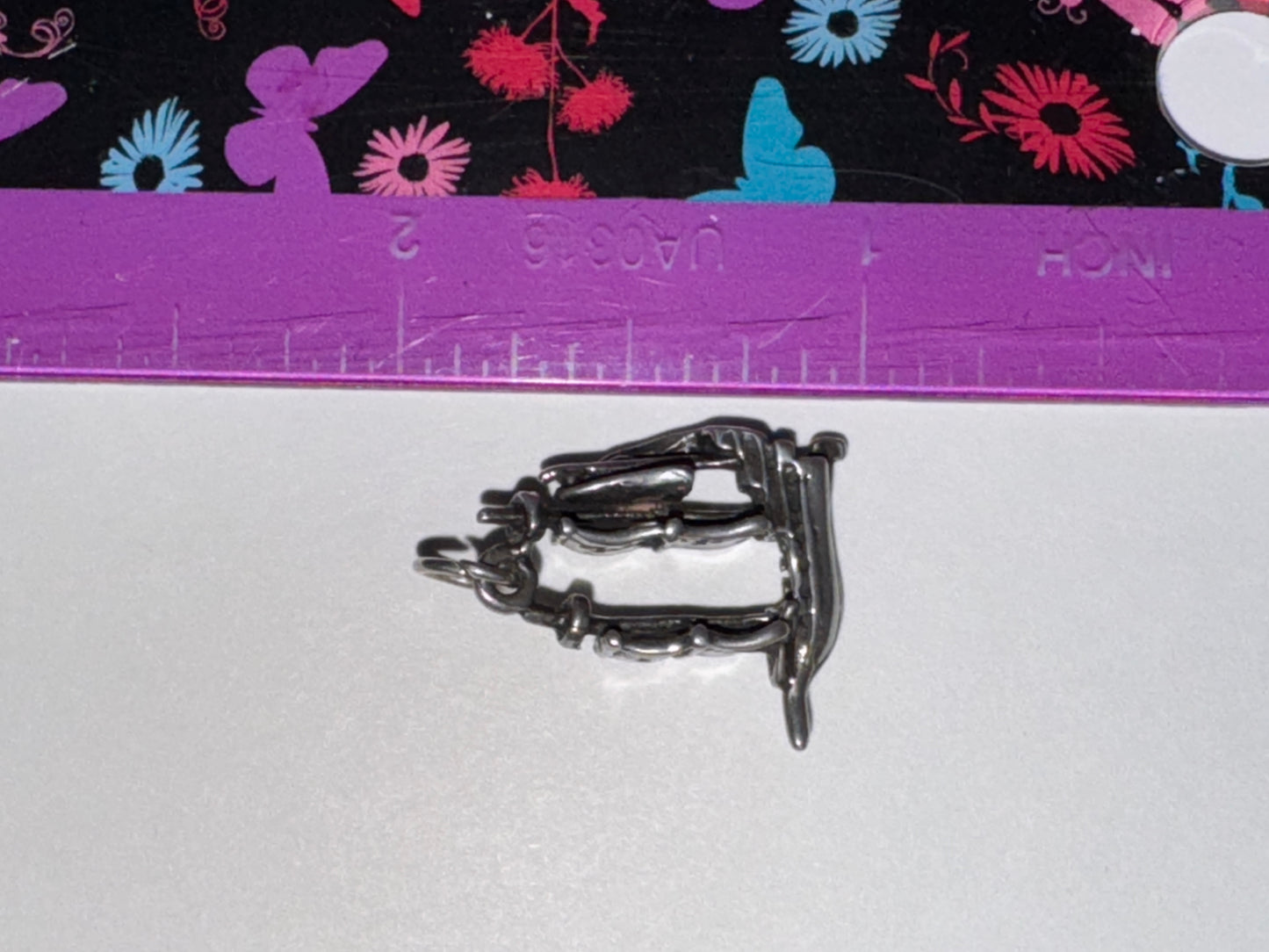 Sterling Silver French Ship Pendant