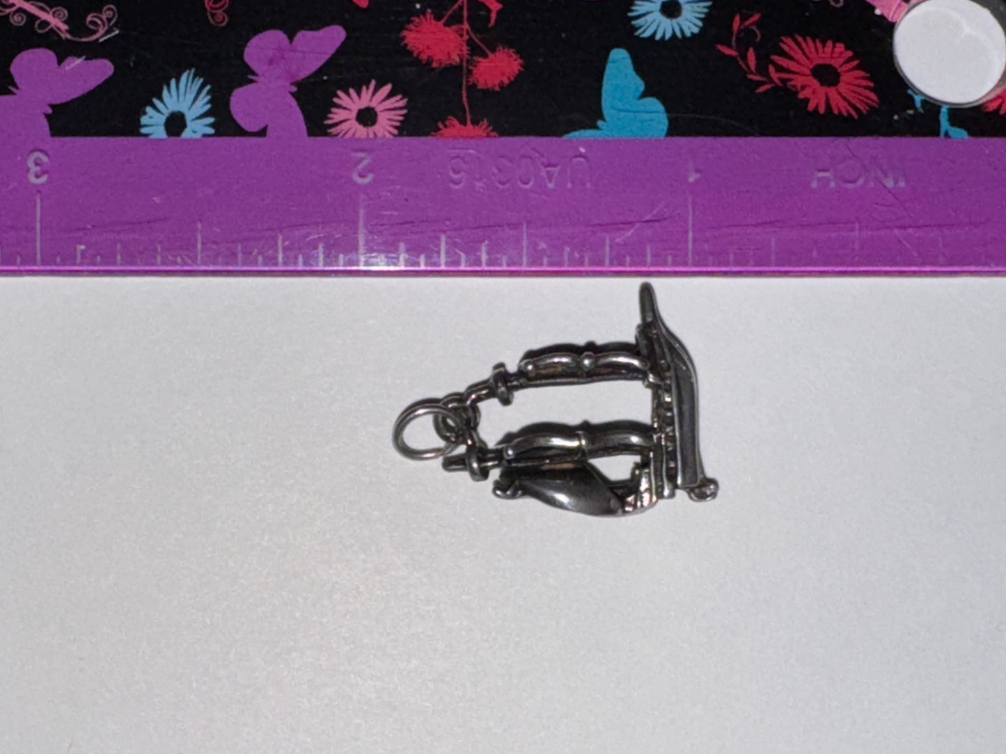 Sterling Silver French Ship Pendant